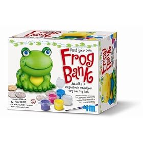 Paint Your Own Frog Bank