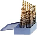 Vermont American 12345 29 Piece 1/16-Inch to 1/2-Inch Titanium Twist Drill Bit Assortment in Metal Index
