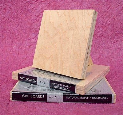 Round Maple Art Panel; 12inch x 12inch