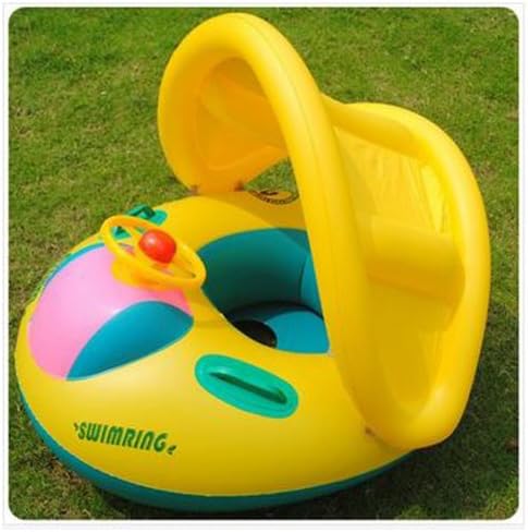 Baby seat Inflatable Toddler Baby Swim Ring Float Seat Swimming Pool Water Seat with Anti-UV Canopy BS 03