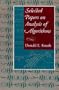 Selected Papers on the Analysis of Algorithms