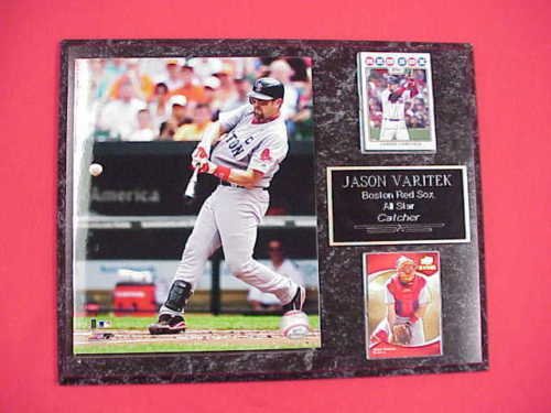 Red Sox Jason Varitek 2 Card Collector Plaque