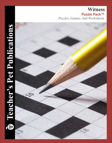 Witness by Karen Hesse Puzzle Pack - Lesson Plans, Activities, Crossword Puzzles, Word Searches, Games, and Worksheets (Paperback)