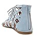 Womens Summer Gladiator Ankle Strappy Lace Up Sandal Flat