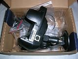 Haicom 3 in 1 cradle / holder for HP Ipaq rx1950, rz1710, h2210, hx2110, hx4700, hx2190, hx2490, hx2790, h6340, hw6515  with loud-speaker (round mini din gps connector)