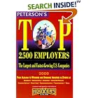 Click here to buy Top, 2,500 Employers, 2000 (Top 2,500 Employers) by  Peterson's.
