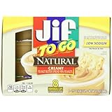 Jif To Go Natural Creamy Peanut Butter Spread, 12 Ounce (Pack of 6)
