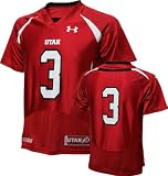 Utah Utes Youth Red Under Armour Performance Replica Football Jersey: Utah Utes # Football Jersey