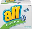 All Powder Laundry Detergent, Free Clear Allergen Fighter, 40 Loads