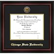 Chicago State University Gold Embossed Medallion 18x14 Diploma Frame
