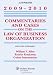 Commentaries & Cases Law Business Organization 2009-2010 Statutory Supplement