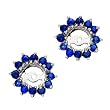 14K White Gold 1 3/8 ct. Sapphire Earring Jackets
