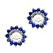 14K White Gold 1 3/8 ct. Sapphire Earring Jackets