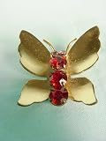 Coro Gold Plated Sterling Butterfly Pin