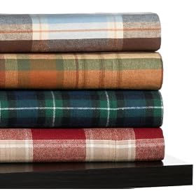 Pinzon Plaid Flannel King Sheet Set sheet set bedroom