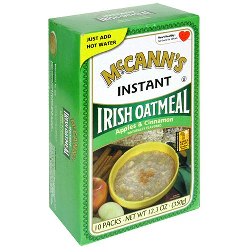 McCANN'S Instant Irish Oatmeal, Apple & Cinnamon, 12.3-Ounce Boxes (Pack of 6) by McCANN'S