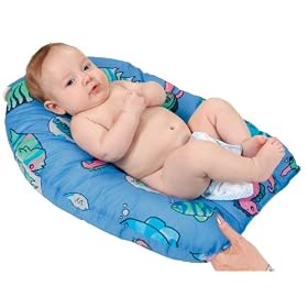 Leachco Safer Bather - Infant Bath Pad - Blue Fish