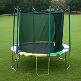 SportsTramp 10 FT Round Trampoline with Safety Cage