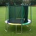 SportsTramp 10 FT Round Trampoline with Safety Cage