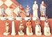 DELUXE HAND PAINTED EGYPTIAN V. ROMAN CHESSMEN SET