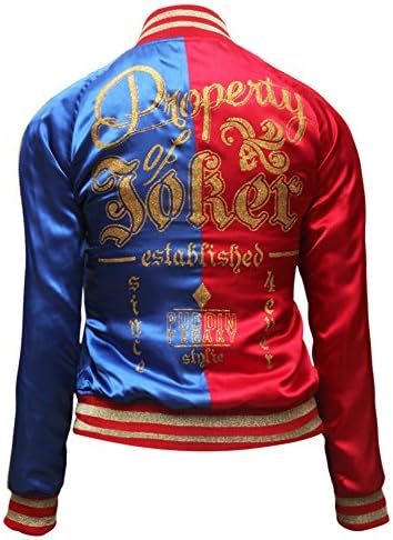 Suicide Squad New Style Harley Quinn Jacket (Medium, Red and Blue)