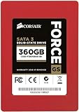 Corsair Force Series GS 360GB SATA III/6G SATA 6.0 Gb-s 2.5-Inch Solid State Drive, Red (CSSD-F360GBGS-BK)