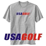 T-Shirt Heather Gray  Usa Golf  Sports