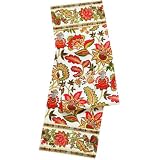 April Cornell 72 Fantasia Ecru Table Runner