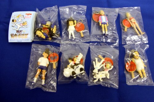 行け！稲中卓球部ダブルキーチェーンマスコット３・ユージン　（シークレット付き全８種フルコンプセット）