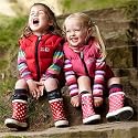Spotty Otter Fleece Lined Wellies