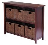 Winsome® Milan Low Storage Shelf with Baskets