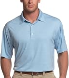 Greg Norman 2-Below Tonal Jacquard Stripe Polo Shirt