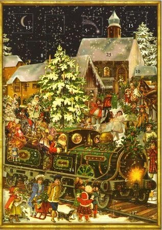 Christmas Train German Mini Advent Calendar