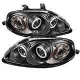 IMAGE OF Spyder Auto Honda Civic Black CCFL Halogen Projector Headlight