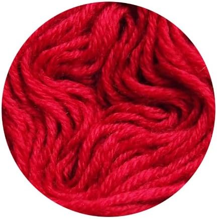 Luxury Silky Soft 100% Merino Wool Knitting Yarn - 4 Ply Sport - 50g - Red