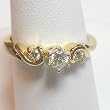 14K Yellow Gold Diamond Engagement Ring