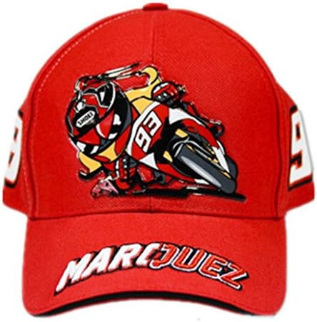 Marc Marquez 93 Logo Moto GP Baseball Cap (RED)