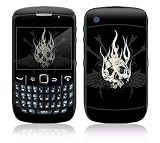 Deadly Skull Design Decal Skin Sticker for BlackBerry Curve 8500 Cell Phone