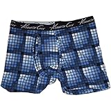 Authentic Kenneth Cole NY Mens Low-rise Box Pattern Boxer Brief (Small 28-30")