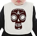 Day of the dead ネクタイを有する有機ビブ Medium
