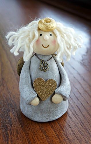 Angel figurine, angel doll, guardian angel, salt dough angel, Angel decor, angel gift, baby gift, girls room decor