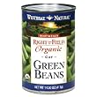 Westbrae Natural Vegetarian Organic Cut Green Beans, 14.5 Ounce Cans (Pack of 12)