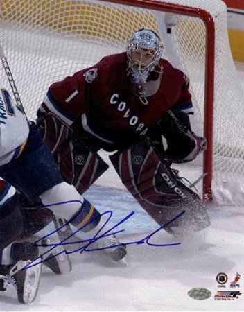 Buy David Aebischer Colorado Avalanche - Action - 8x10 Autographed Photograph by Mounted Memories