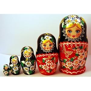 Russian Hand Painted Handmade Nesting