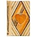 All Natural Handmade Photo Album - Heart in Diamond Design Image