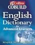 Collins Cobuild English Dictionary for Advanced Learners: Major New Edition