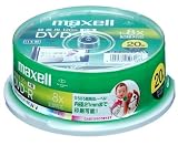 maxell 録画用1-8倍速DＶD-R 標準120分 20枚パック スピンドルケース プリンタブルひろびろ超美白DR120WPB.20SP A T