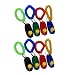 Big Button Pet Dog Cat Training Clickers, click with wrist bands - 8 Pack