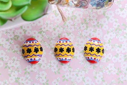 24pcs 25*20mm Resin Eggs Headwear Accessories Diy Accessories