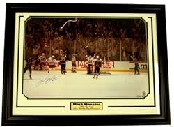 Mark Messier Signed Victory 16x24 w/94 Cup Framed